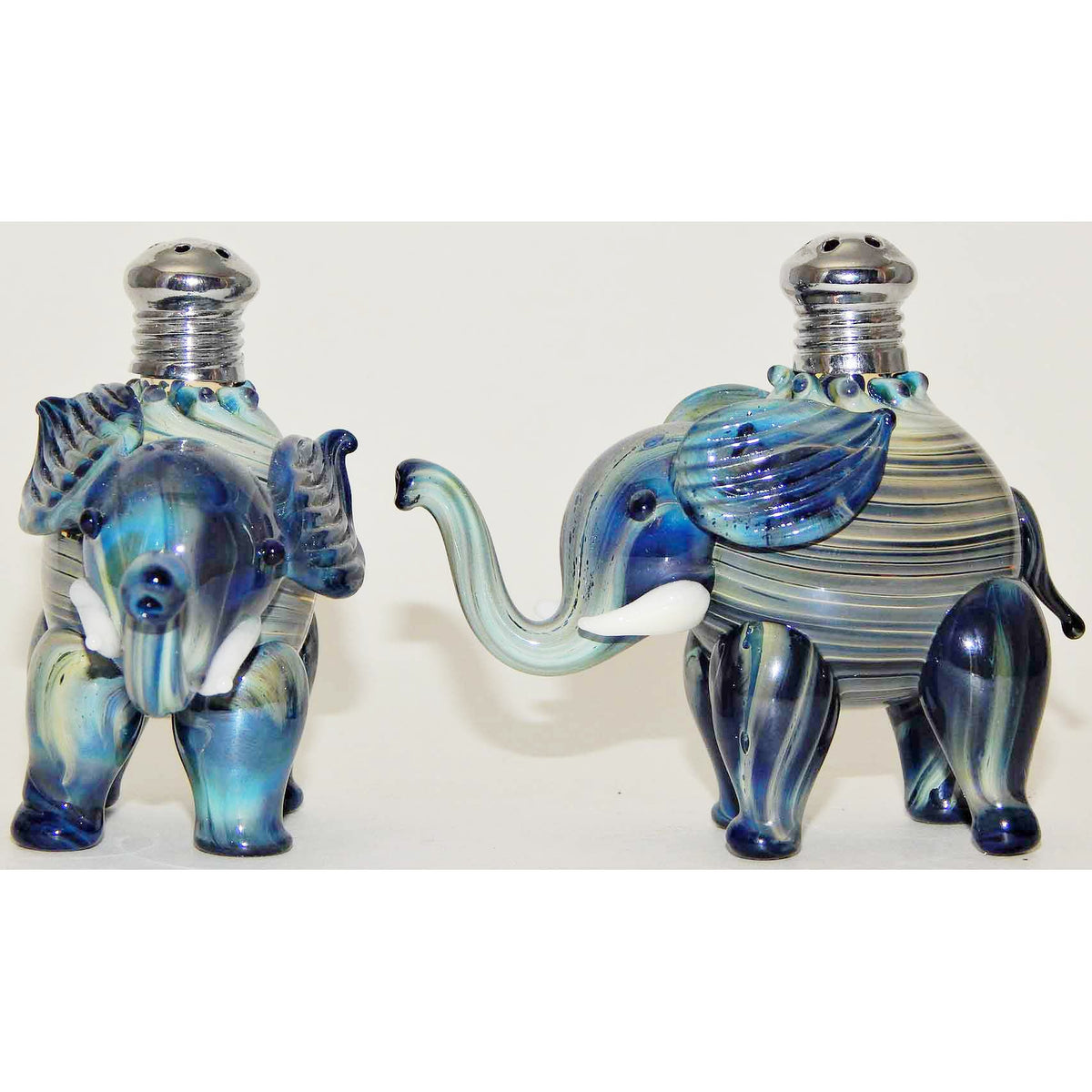 Donkey and Elephant Mix and Match 275 Blown Glass Salt and Pepper Shaker,  Four Sisters Art Glass – Sweetheart Gallery: Contemporary Craft Gallery,  Fine American Craft, Art, Design, Handmade Home & Personal Accessories