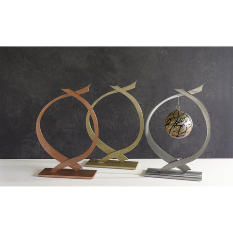 Girardini Design Being Present Single Ornament Display Stand Holder, Artistic Artisan Ornament Stand Holders