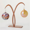 Girardini Design Crane Double Ornament Display Stand Holder in Copper, Artistic Artisan Ornament Stand Holders