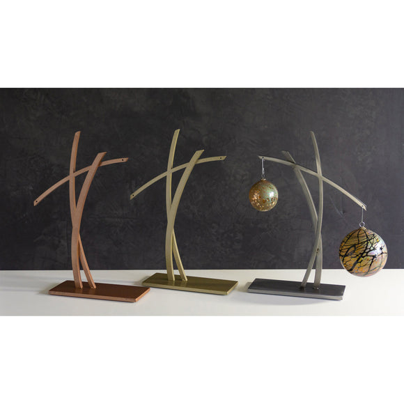 Girardini Design Southern Cross Double Ornament Display Stand Holder, Artistic Artisan Ornament Stand Holders