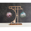 Girardini Design Tokonoma Double Ornament Display Stand Holder in Copper, Artistic Artisan Ornament Stand Holders