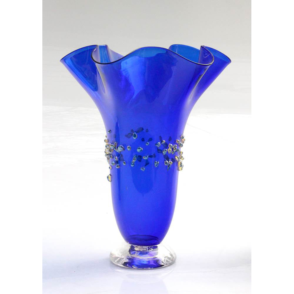 Dottie Boscamp Dew Drops Glass Vase Cobalt Art Glass Vases – Sweetheart ...