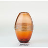 Hot Glass Alley Jake Pfeifer Elegance Series Bouy Vase  in Apricot, Hand-blown Art-glass vase