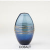 Hot Glass Alley Jake Pfeifer Elegance Series Bouy Vase in Cobalt, Hand-blown Art-glass vase