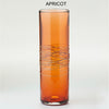 Hot Glass Alley Jake Pfeifer Elegance Series Cylinder Vases in Apricot