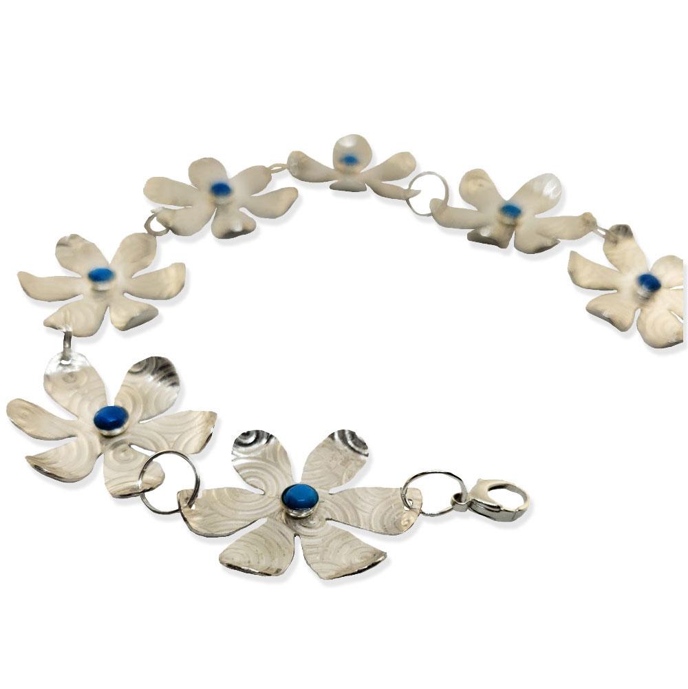 Flower Pattern Coconut Wood Beads Stretch Cuff Bracelet Handmade Jewelry  FA043 | eBay