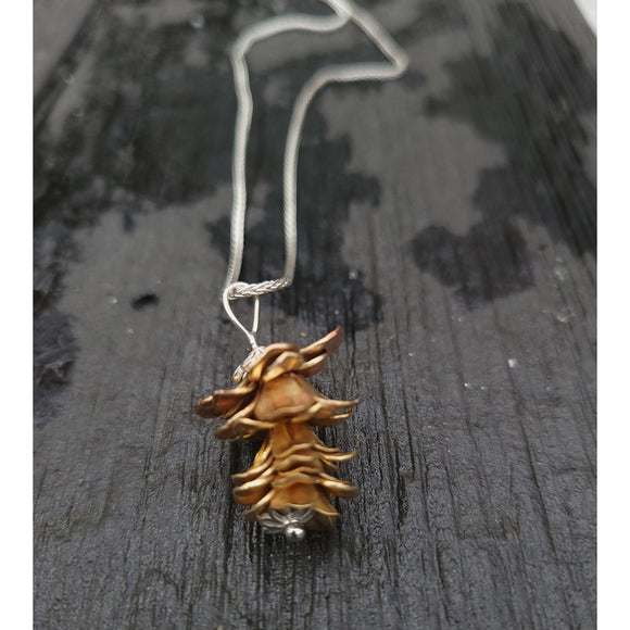 Brass Pine Cone Earrings EB21 by Silver Garden Designs Jewelry, Chris  Messina