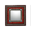 Mosaic Square Sangria Mirror by Zetamari, Angie Heinrich